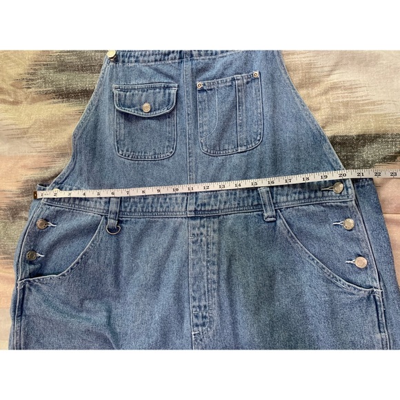 Crossroads Blue Jean Short Overalls Light Wash 20 - Picture 6 of 6